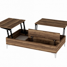 Konferenční stolek Esinti, 121 cm, ořech - 4