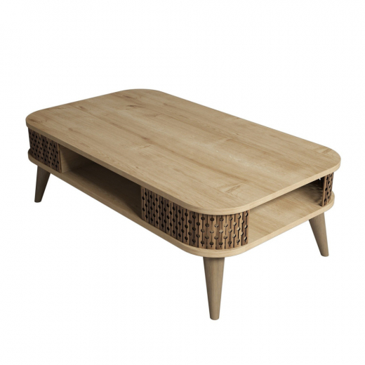 Konferenční stolek Eylül, 105 cm, dub - 1