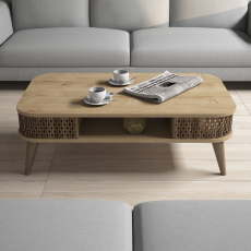 Konferenční stolek Eylül, 105 cm, dub - 3