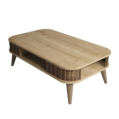 Konferenční stolek Eylül, 105 cm, dub