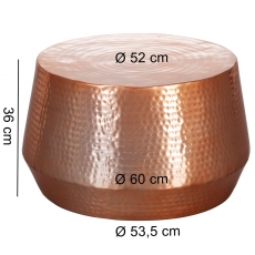 Konferenční stolek Faus, 60 cm, měděná - 3