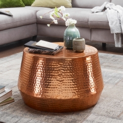 Konferenční stolek Faus, 60 cm, měděná