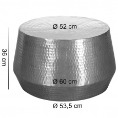 Konferenční stolek Faus, 60 cm, stříbrná - 3