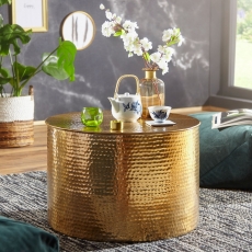 Konferenční stolek Faus, 61 cm, zlatá - 2