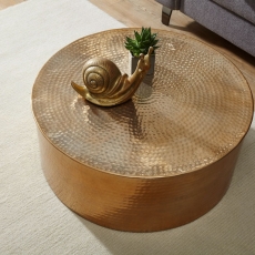Konferenční stolek Faus, 75 cm, zlatá - 5