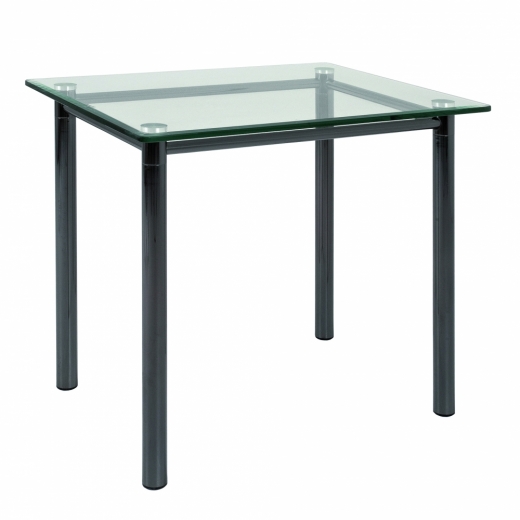 Konferenční stolek Foster II., 53 cm, čirá / chrom - 1