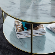 Konferenční stolek Frencis, 80 cm, zlatá - 5