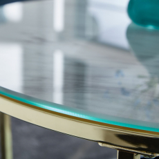Konferenční stolek Frencis, 80 cm, zlatá - 6