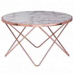 Konferenční stolek Galla, 85 cm, měděná