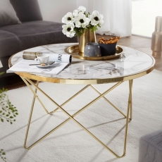 Konferenční stolek Galla, 85 cm, zlatá - 2