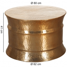 Konferenční stolek Gora, 62 cm, zlatá - 3