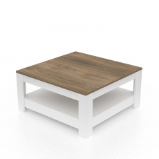 Konferenční stolek Grado, 90 cm, ořech / bílá - 3