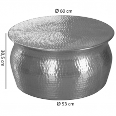 Konferenční stolek Guza, 60 cm, stříbrná - 3