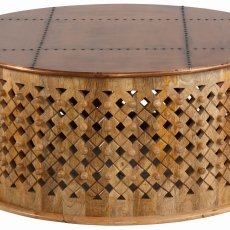 Konferenční stolek Hima, 80 cm, hnědá - 1