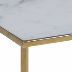 Konferenční stolek hranatý Alma, 50 cm, zlatá - 2