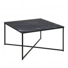 Konferenční stolek hranatý Alma, 80 cm, černá - 1