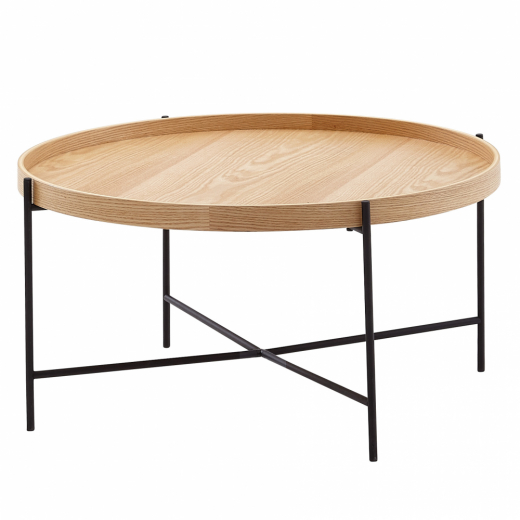 Konferenční stolek Hugs, 78 cm, dub - 1