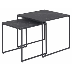 Konferenční stolek Infinity (SADA 2 ks), 50 cm, černá