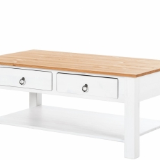 Konferenční stolek Inge, 110 cm, bílá - 3