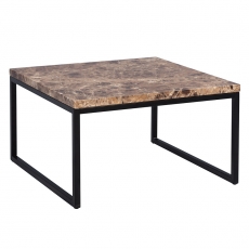 Konferenční stolek Jessica nízký, 60 cm, tmavý mramor - 1