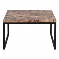 Konferenční stolek Jessica nízký, 60 cm, tmavý mramor - 2