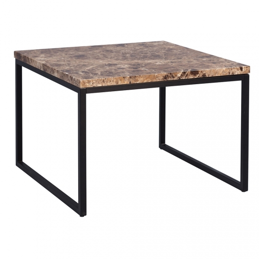 Konferenční stolek Jessica vysoký, 60 cm, tmavý mramor - 1