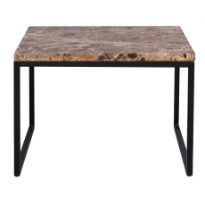 Konferenční stolek Jessica vysoký, 60 cm, tmavý mramor - 2