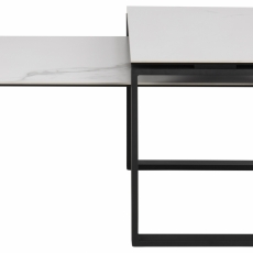 Konferenční stolek Katrine (SADA 2ks), 115 cm, bílá - 2