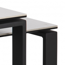 Konferenční stolek Katrine (SADA 2ks), 115 cm, bílá - 5
