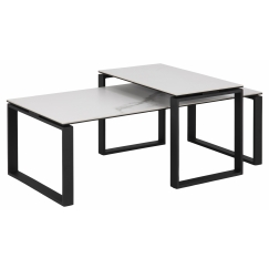Konferenční stolek Katrine (SADA 2ks), 115 cm, bílá