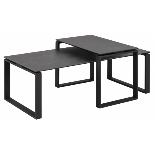 Konferenční stolek Katrine (SADA 2ks), 115 cm, černá - 1