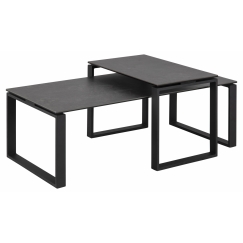 Konferenční stolek Katrine (SADA 2ks), 115 cm, černá