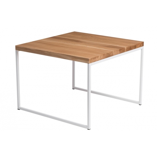 Konferenční stolek Kirse, 100 cm, dub/bílá - 1