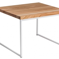 Konferenční stolek Kirse, 100 cm, třešeň/bílá - 1
