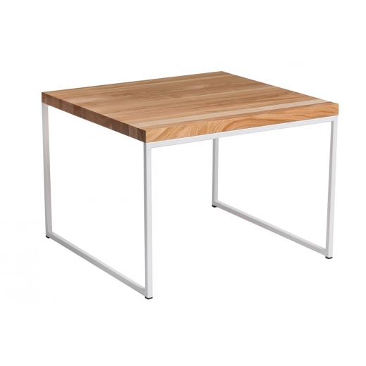 Konferenční stolek Kirse, 60 cm, třešeň/bílá - 1