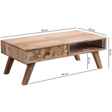 Konferenční stolek Koler, 95 cm, akát - 4