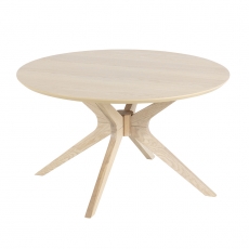 Konferenční stolek kulatý Eden, 80 cm, dub - 1