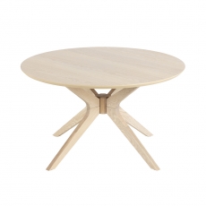 Konferenční stolek kulatý Eden, 80 cm, dub - 2