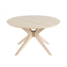 Konferenční stolek kulatý Eden, 80 cm, dub - 2