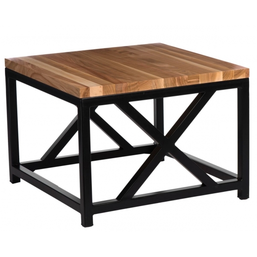 Konferenční stolek Kvist, 45 cm, třešeň/černá - 1