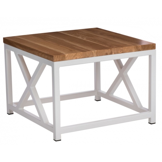 Konferenční stolek Kvist, 60 cm, dub/bílá - 1