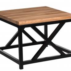 Konferenční stolek Kvist, 60 cm, dub/černá - 1