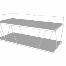 Konferenční stolek Labranda, 120 cm, borovice - 4