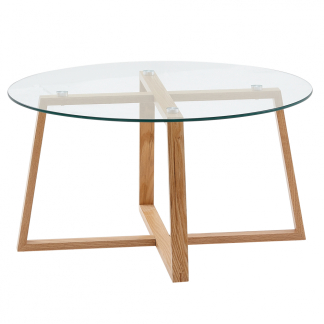 Konferenční stolek Lamaz, 78 cm, dub