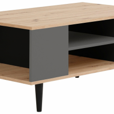 Konferenční stolek Legolas, 100 cm, přírodní / antracitová - 1