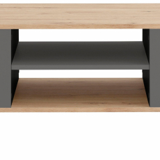 Konferenční stolek Legolas, 100 cm, přírodní / antracitová - 2
