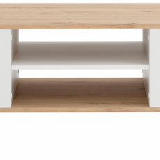 Konferenční stolek Legolas, 100 cm, přírodní / biela - 2