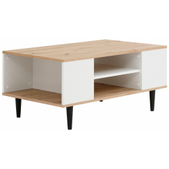 Konferenční stolek Legolas, 100 cm, přírodní / bílá