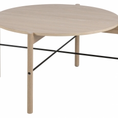 Konferenční stolek Leka, 80 cm, bílá - 1
