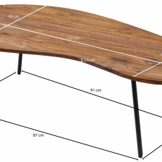 Konferenční stolek Lenny, 122 cm, masiv Sheesham - 4